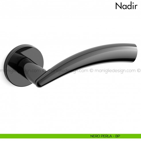 Maniglia per porta Nadir Mandelli nero perla