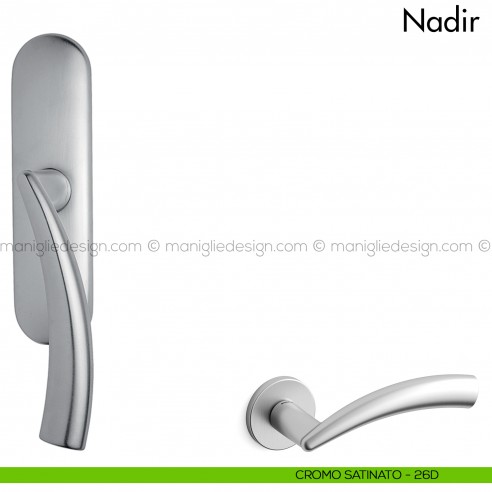 Maniglia per finestra cremonese Nadir Mandelli cromo satinato