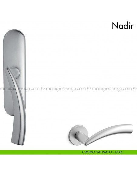 Maniglia per finestra cremonese Nadir Mandelli cromo satinato