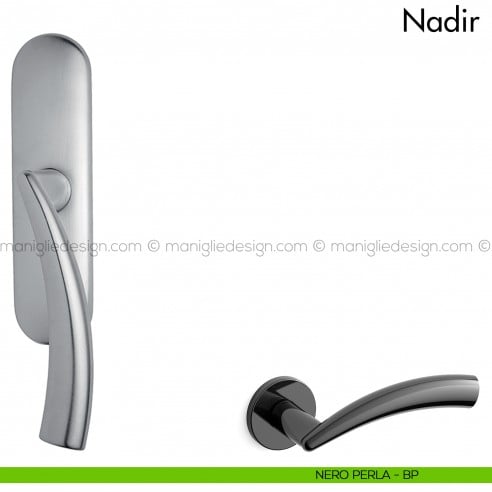 Maniglia per finestra cremonese Nadir Mandelli nero perla