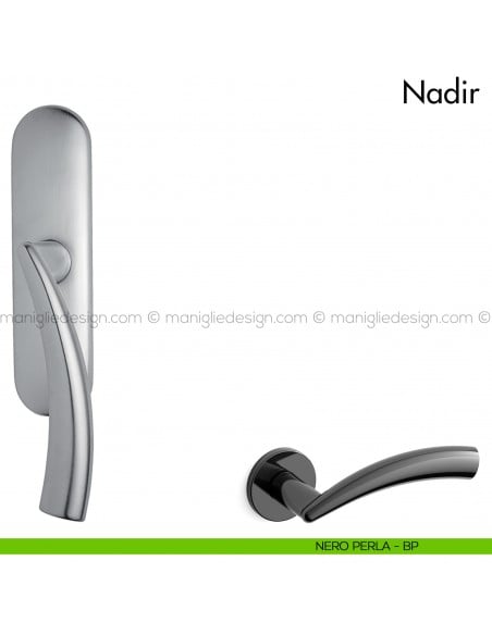 Maniglia per finestra cremonese Nadir Mandelli nero perla