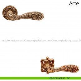 Maniglia per porta interna Arte Linea Calì rosetta tonda 2