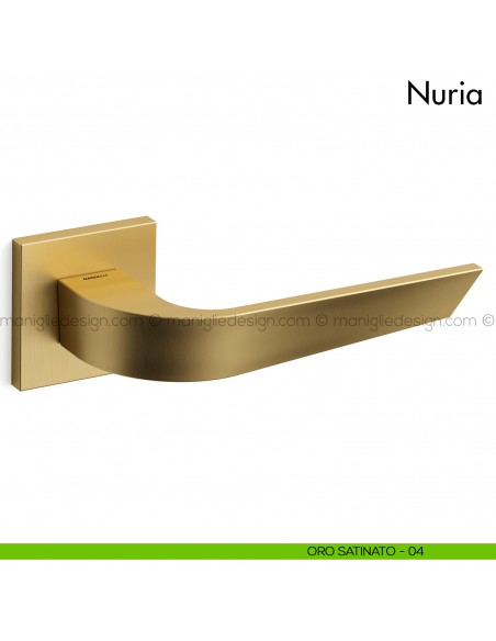 Maniglia per porta Nuria Mandelli oro satinato