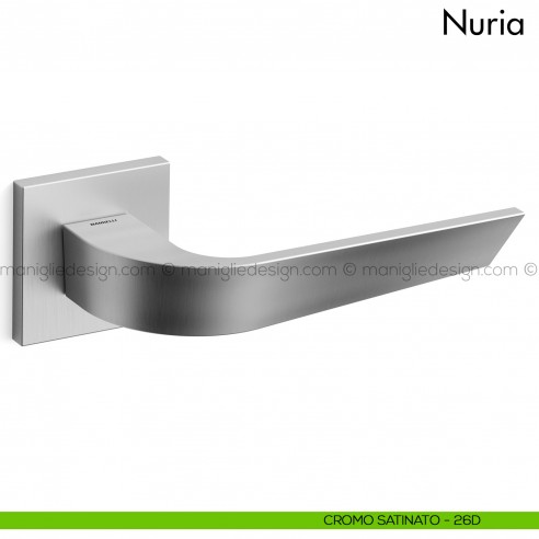 Maniglia per porta Nuria Mandelli cromo satinato