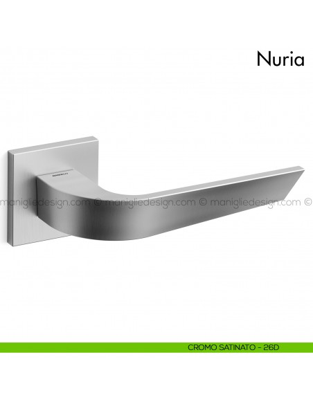 Maniglia per porta Nuria Mandelli cromo satinato