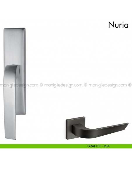 Maniglia per finestra cremonese Nuria Mandelli grafite