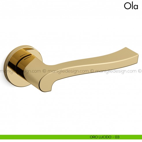 Maniglia per porta Ola Mandelli oro