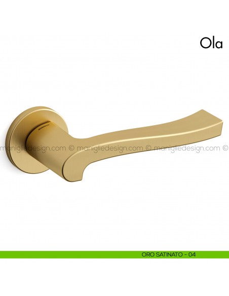 Maniglia per porta Ola Mandelli oro satinato