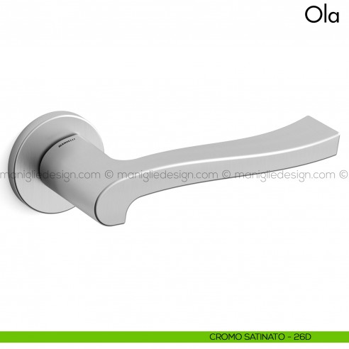 Maniglia per porta Ola Mandelli cromo satinato