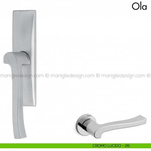 Maniglia per finestra cremonese Ola Mandelli cromo