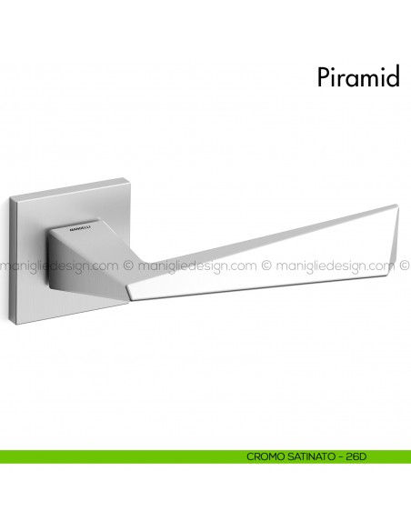 Maniglia per porta Piramid Mandelli cromo satinato