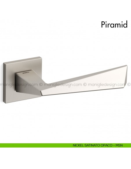 Maniglia per porta Piramid Mandelli nickel satinato opaco