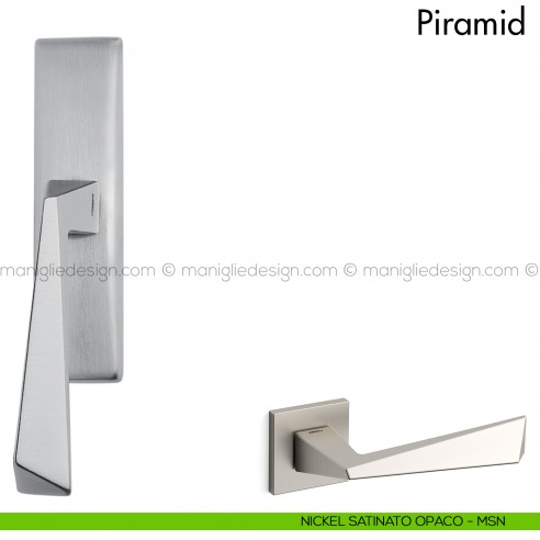 Maniglia per finestra cremonese Piramid Mandelli nickel satinato opaco