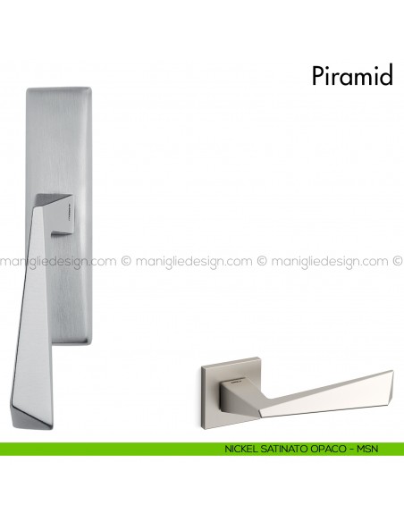 Maniglia per finestra cremonese Piramid Mandelli nickel satinato opaco