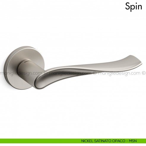 Maniglia per porta Spin Mandelli nickel satinato opaco