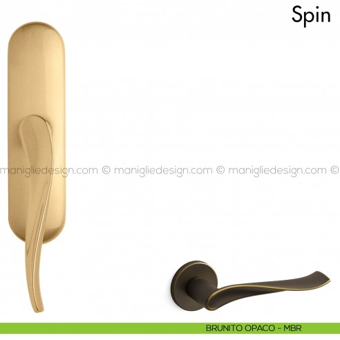 Maniglia per finestra cremonese Spin Mandelli brunito opaco
