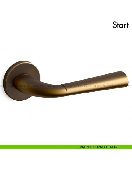Maniglia per porta Start Mandelli brunito opaco