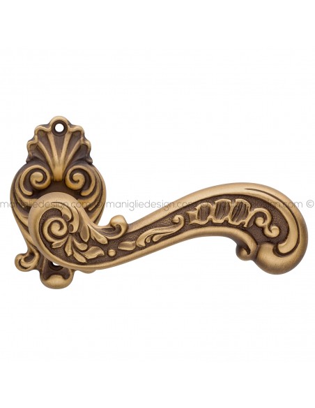 Maniglia per porta interna Barocco Linea Calì rosetta ovale