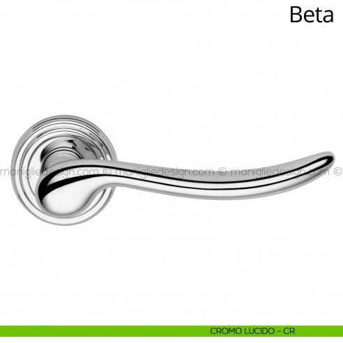 Maniglia per porta interna Beta Linea Calì cromo lucido