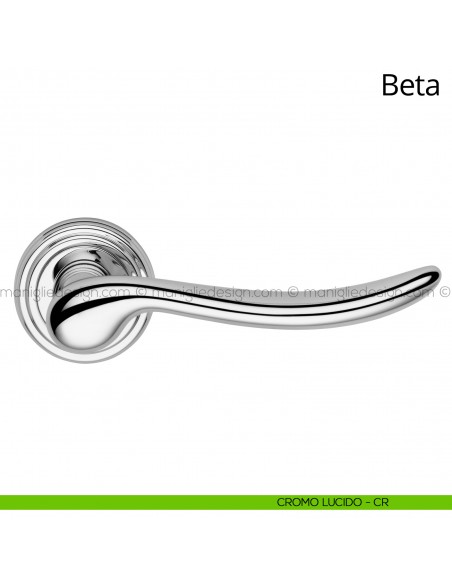 Maniglia per porta interna Beta Linea Calì cromo lucido