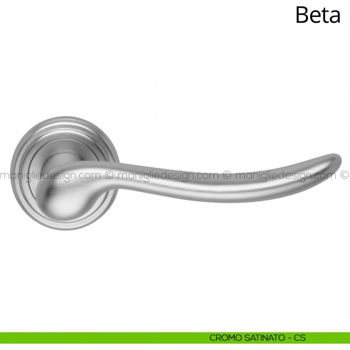 Maniglia per porta interna Beta Linea Calì cromo satinato