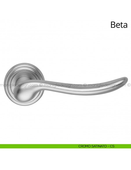 Maniglia per porta interna Beta Linea Calì cromo satinato