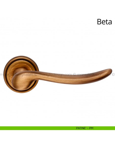 Maniglia per porta interna Beta Linea Calì patinè