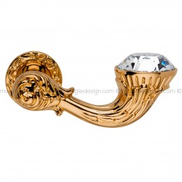 Maniglia Swarovski per porta Brilliant Diamond Linea Calì rosetta tonda
