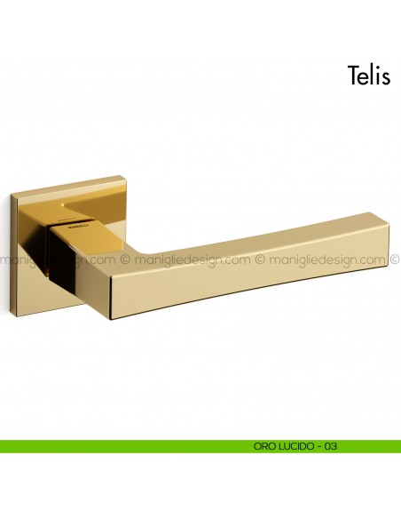 Maniglia per porta Telis Mandelli oro