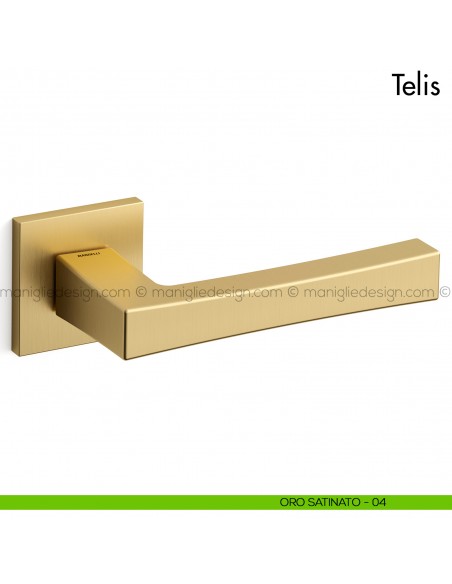 Maniglia per porta Telis Mandelli oro satinato