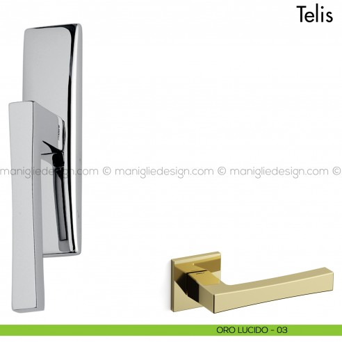 Maniglia per finestra cremonese Telis Mandelli oro
