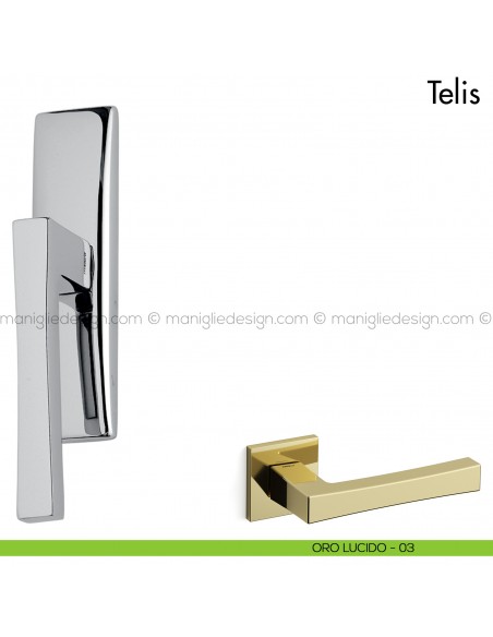 Maniglia per finestra cremonese Telis Mandelli oro