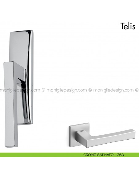 Maniglia per finestra cremonese Telis Mandelli cromo satinato