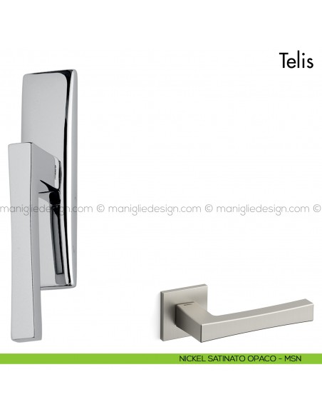 Maniglia per finestra cremonese Telis Mandelli nickel satinato opaco