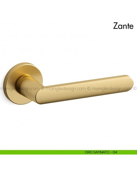 Maniglia per porta Zante Mandelli oro satinato