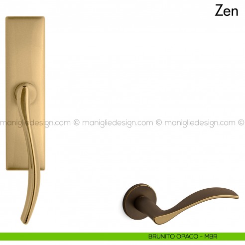 Maniglia per finestra cremonese Zen Mandelli brunito opaco