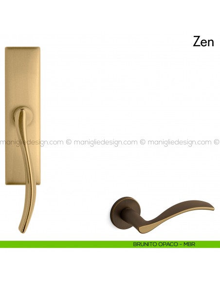 Maniglia per finestra cremonese Zen Mandelli brunito opaco