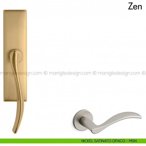 Maniglia per finestra cremonese Zen Mandelli nickel satinato opaco
