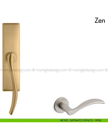 Maniglia per finestra cremonese Zen Mandelli nickel satinato opaco