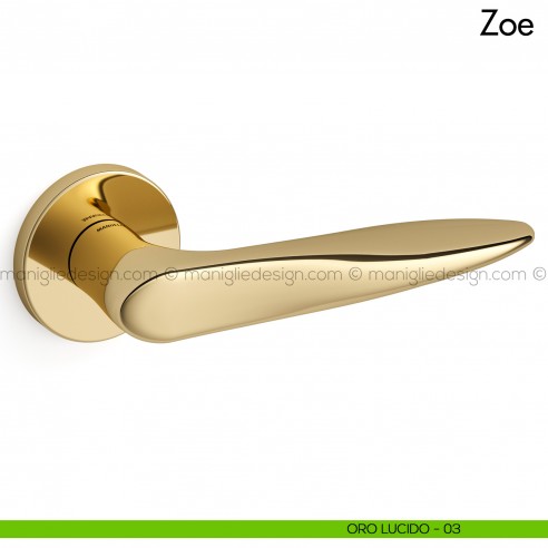 Maniglia per porta Zoe Mandelli oro