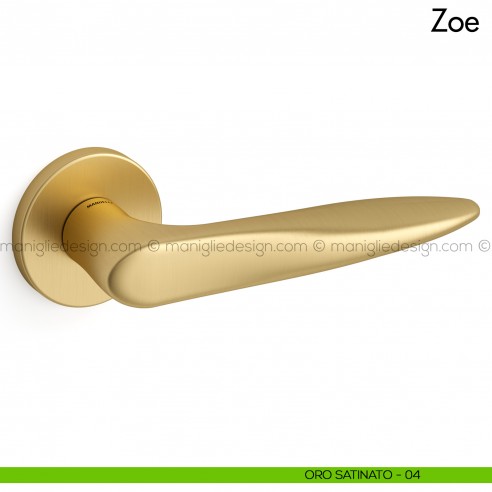 Maniglia per porta Zoe Mandelli oro satinato
