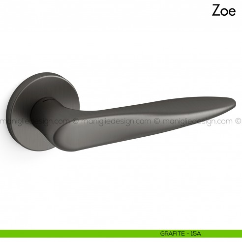 Maniglia per porta Zoe Mandelli grafite