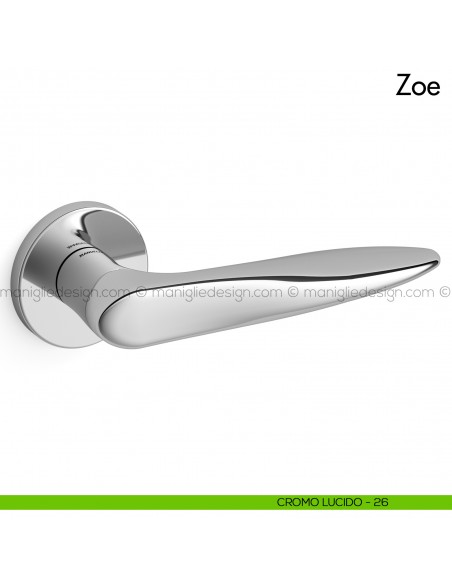 Maniglia per porta Zoe Mandelli cromo