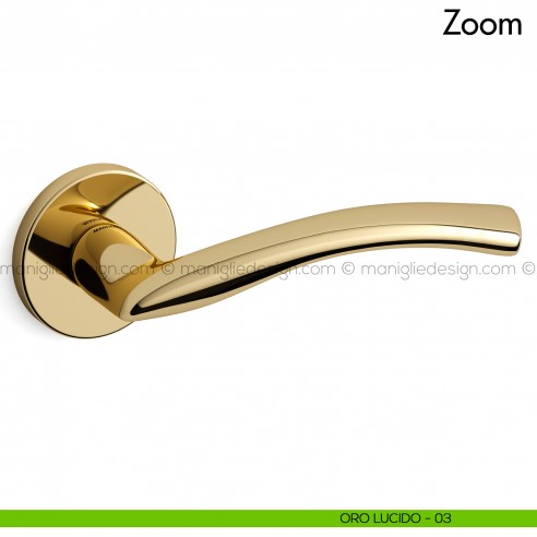 Maniglia per porta Zoom Mandelli oro
