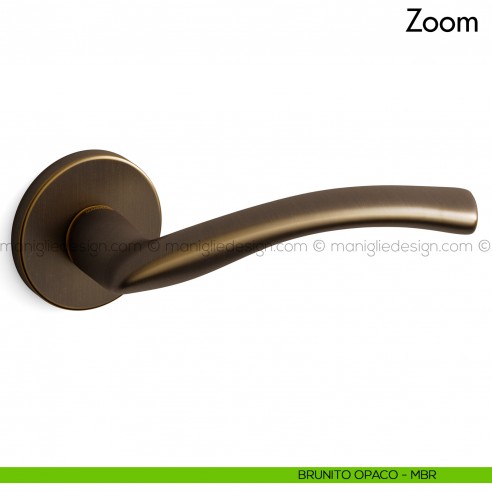 Maniglia per porta Zoom Mandelli brunito opaco