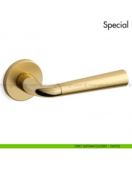 Maniglia per porta Special 90 Mandelli oro - oro satinato