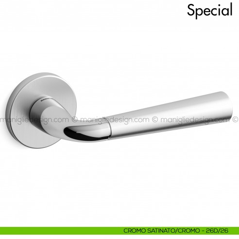 Maniglia per porta Special 90 Mandelli cromo - cromo satinato