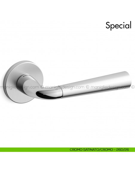 Maniglia per porta Special 90 Mandelli cromo - cromo satinato