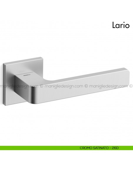 Maniglia per porta Lario Mandelli cromo satinato