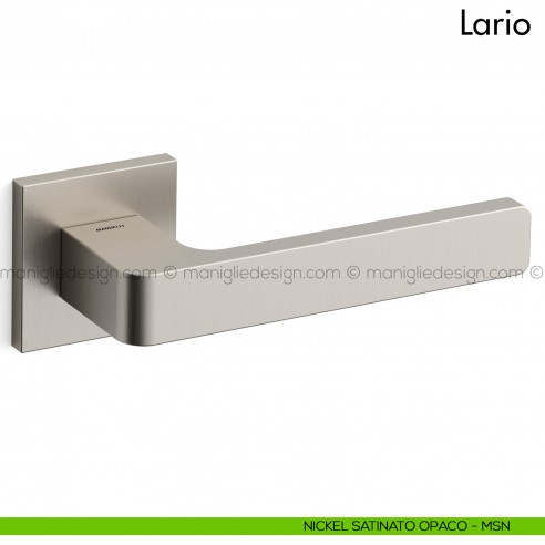 Maniglia per porta Lario Mandelli nickel satinato opaco